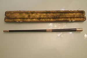 VICTRIAN CONDUCTOR BUTON EBONY STICK