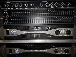 DJ Amps,QSC AMP, PLX 3002 & PLX 3402,  DBX crossover 234 & DBX E.Q  DJ Equipment