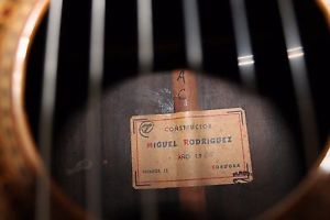 1965 MIGUEL RODRIGUEZ CLASSICAL GUITAR