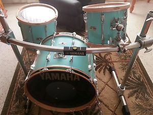 Yamaha Recording Custom 3 piece kit w/ WOOD HOOPS, RACK and CASES - ALSO YAMAHA