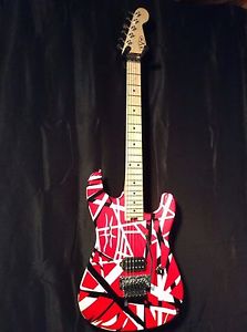 Fender EVH Striped Series Electric Guitar with nice Hardshell Case