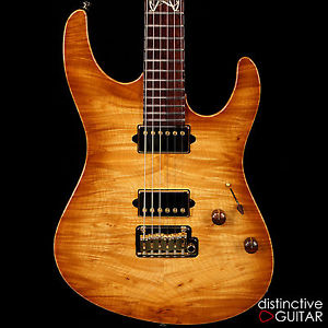 NEW SUHR CUSTOM MODERN DISTINCTIVE SELECT ROASTED ALDER BODY WATERFALL BURL TOP