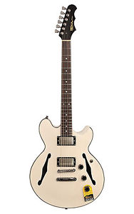 Fret King FKV3HHB Elise Electric Guitar (with Gig Bag), Ash Blonde