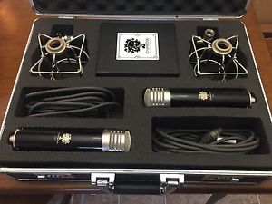 Charteroak S600 Matched Pair Tube Condenser Microphones Large Diaphragm