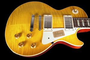 2016 GIBSON LES PAUL 1958 CUSTOM SHOP 58 HISTORIC GLOSS R8 FLAME TOP LEMON BURST