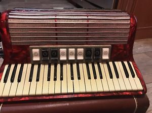 SALE !! MADE IN GERMANY G/C/F EGINA  III M HOHNER DIATONIC ACCORDION Case Includ
