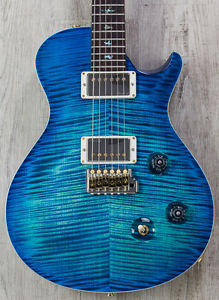 PRS Paul Reed Smith Singlecut Trem 10-Top Guitar Blue Burst, Brazilian Rosewood