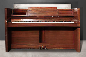 Rare Jansen Art Deco Upright Piano, circa 1938
