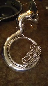 A USED SILVER NAKED LADY 20K CONN BBb SOUSAPHONE