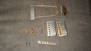 Vintage 1963 ES-345 Gibson Gold Trapeze Tailpiece Bridge pickup covers