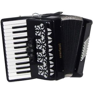 Scarlatti GR41003K Fisarmonica, 48 Bassi S48, Nero