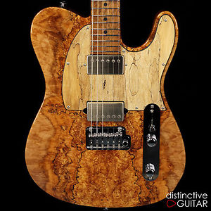 NEW SUHR CUSTOM MODERN T 24 SELECT NAMM TOP SPALTED MAPLE TOP IN NATURAL FINISH