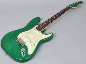 Fender Japan ST62-ASH MH Stratocaster All Green Rare E-Guitar Free Shipping