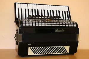 Royal Standard ( Weltmeister ) Meteor 120 Bass LMMH Accordion Fisarmonica Black