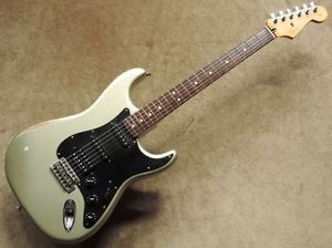 Fender Mexico Road Worn Player Stratocaster HSS Inca Silver 2010 F/S Used #G239
