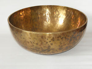 XXL Fuss Klangschale singing bowl Nepal Tibet 10700 Gramm Ton Fis+Cis+D+C Ø 50cm