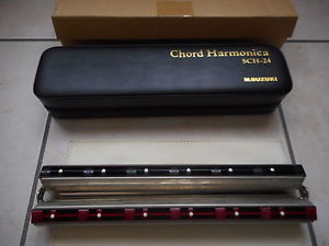 Harmonica d'accords professionnel SUZUKI SCH-24, 96 trous NEUF!