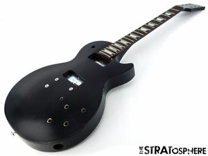 2016 Gibson USA Les Paul 60s HP BODY& NECK Parts American Satin Ebony