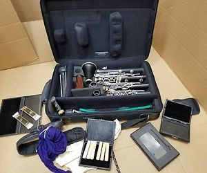 TWO PROFESSIONAL BUFFET CRAMPON CLARINETS IN DOUBLE CASE & EXTRAS-BACKUN COA