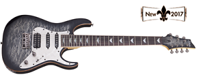 NEW! Schecter Banshee-7 Extreme 7 string electric guitar in charcoal burst