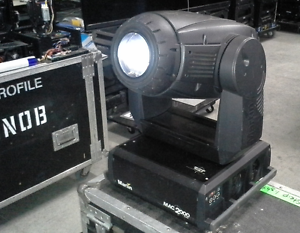 Martin Mac 2000 Profile Rotating Moving Light Electronic w/ Dual Flight Case
