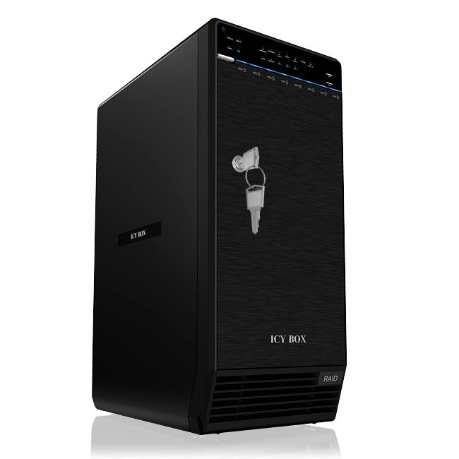 ICY BOX IB-RD3680SU3 BOX 8-BAY RAID CON USB 3.0 / ESATA - NERO