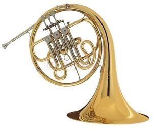 Hoyer 702G L in B Waldhorn RETOURE - Goldmessing lackiert