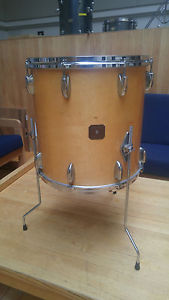 VINTAGE GRETSCH 16" FLOOR TOM in NATURAL LACQUER