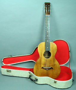 1920's Weissenborn "Spanish Acoustic" Koa Flat Top Parlor Guitar w/Case