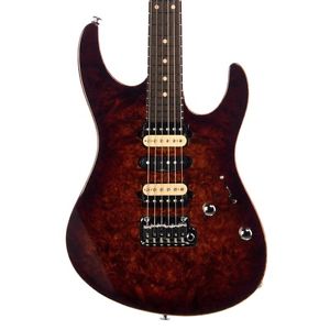 Suhr Guitars Custom Modern - AWESOME Burl Top! - Bengal Burst - 24 fret electric