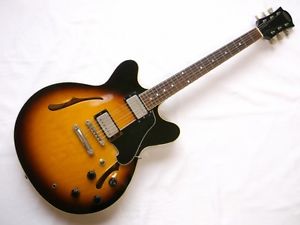 History HR-SE SB Sunburst Fujigen Semi Acoustic Type Made in Japan E-Guitar