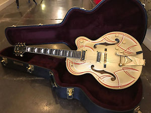 Gretsch Rare MIJ Custom G6120DS w/HSC Gold w/Custom Pinstripes by Hot Rod Walt