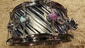 DW Collectors Black Twisted Snaredrum 14x6" Maple Mahagony Shell USA / Rullante
