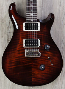 PRS Paul Reed Smith Custom 24 Guitar, Fire Red Smokewrap, Pattern Thin Neck