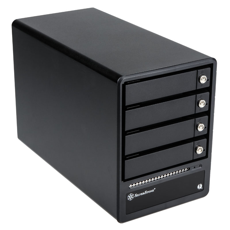 SILVERSTONE SST-TS433-TB 4-BAY 3.5 POLLICI HD CASE THUNDERBOLT 2 - NERO