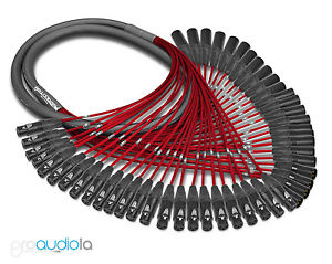 Premium Mogami 2936 24 Channel Snake | Neutrik Gold XLR-F XLR-M | Red 70 Feet