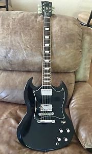 2001 Gibson SG Standard -Ebony Black- w/ Brown Gibson USA Hard Case