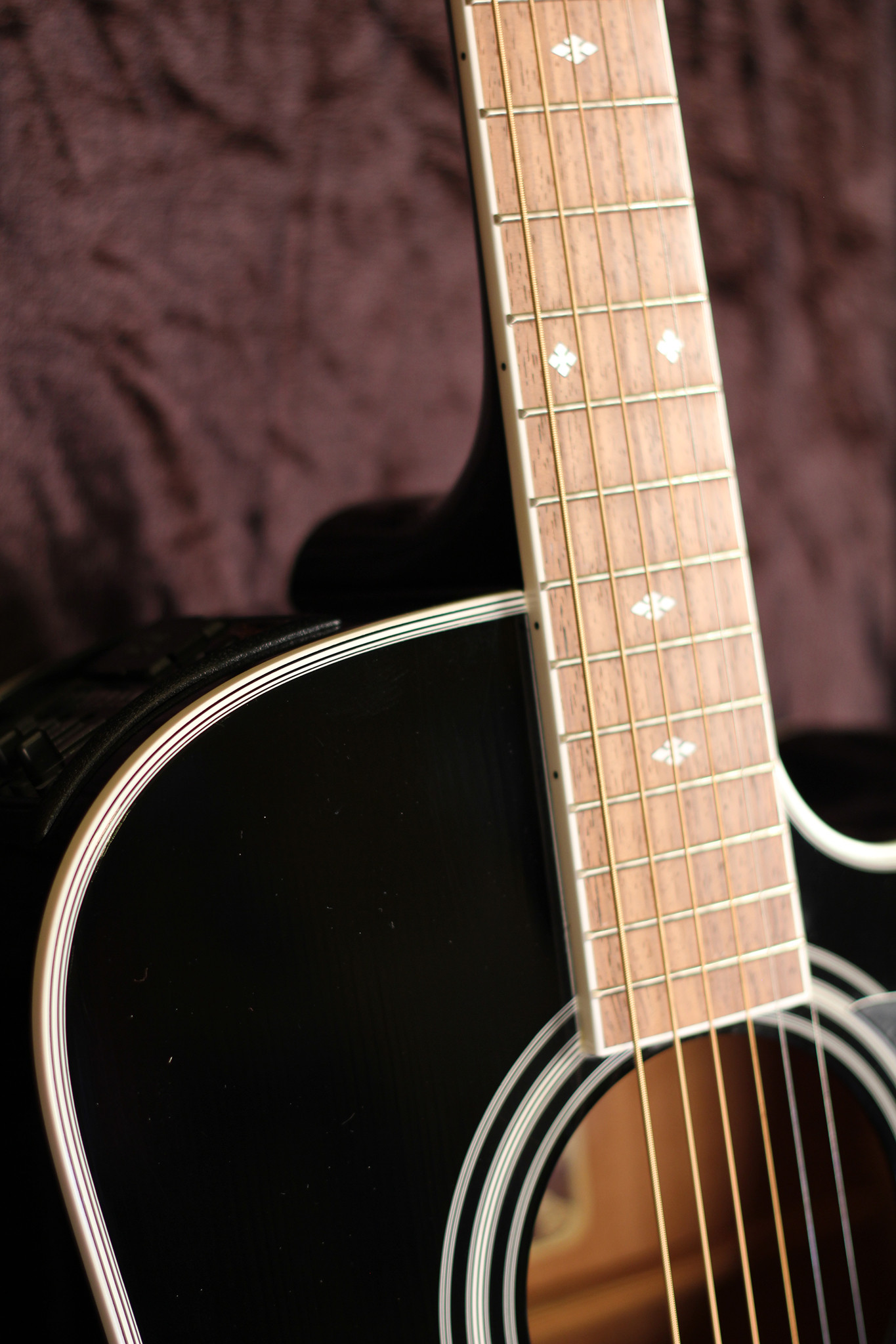 Takamine / Legacy EF-341-SC Black / Dreadnought Acoustic CW/EA