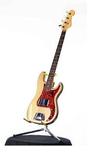 1964 FENDER Vintage Pre CBS P-BASS PRECISION BASS GUITAR ... Shoreline Gold !