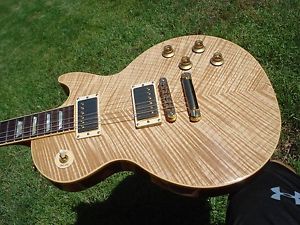 Gibson Les Paul Standard Natural Blonde Beauty Sickest Chevron Flametop- 7.9 Lbs