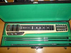 Guyatone HG-308C Steel Guitar 8 Strings Rare Free Shipping White