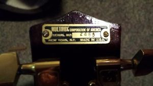 Rare 1958 Premier Multivox Scroll Guitar