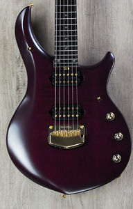 Ernie Ball Music Man Artisan Majesty 6-String Guitar, Viola Ebony (600-A4-50-00)