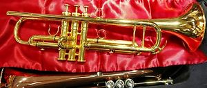 24K GOLD-PLATED TULSA CALICCHIO 3/9L Bb PRO trumpet Bach Monette Taylor mpcs