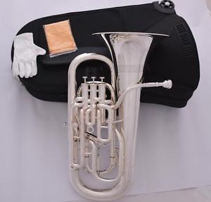 Professional completely silver plated Compensating Euphonium With Trigger Key