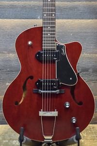 Godin 5th Avenue CW Kingpin II Burgundy "SF" Archtop Guitar w/TRIC #033560900228