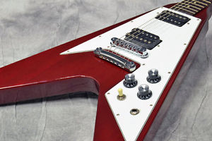 Gibson Flying V 67 Cherry 1992 - Cherry - electric guitar w/ Hard case  #4