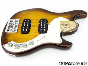 LOADED Fender American Elite Dimension Bass V 5 String BODY American Violin Ash