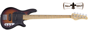 NEW! Schecter CV-5 bass guitar in 3 tone sunburst finish