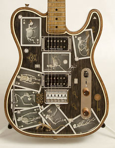 Walla Walla Guitar Company 2015 Maverick Pro T-Top Crystal Safari Skeletons